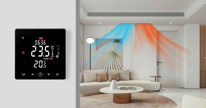 big display Tuya wifi thermostat application