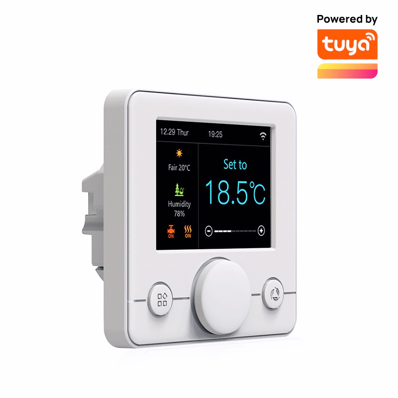 TFT colorful secreen and black backlit thermostat